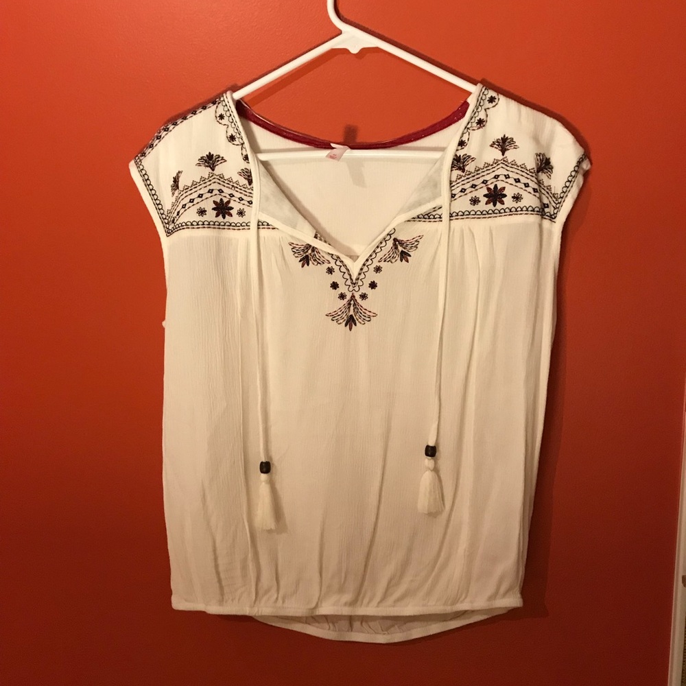 Terry Material short-sleeve/ Sleeveless top